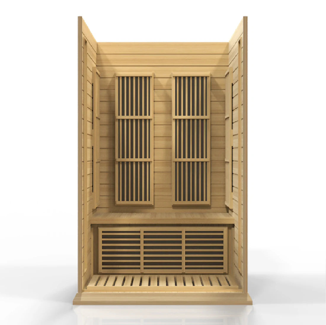 Maxxus Toulouse 2-Person Low EMF FAR Infrared Sauna — Canadian Hemlock (MX-K206-01)