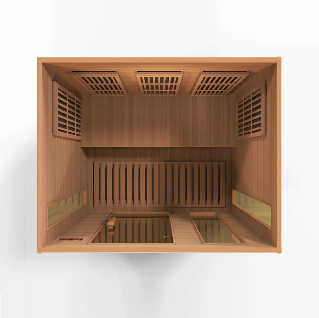 Maxxus Montilemar 3 Person Near Zero EMF FAR Infrared Sauna – Canadian Red Cedar MX-K306-01-ZF CED