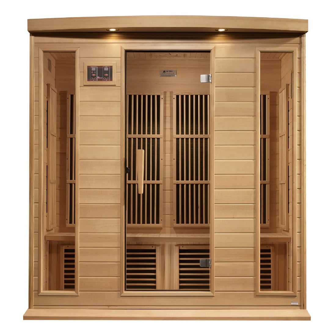 Maxxus Chaumont 4-Person Near-Zero EMF FAR Infrared Sauna — Canadian Hemlock (MX-K406-01-ZF)