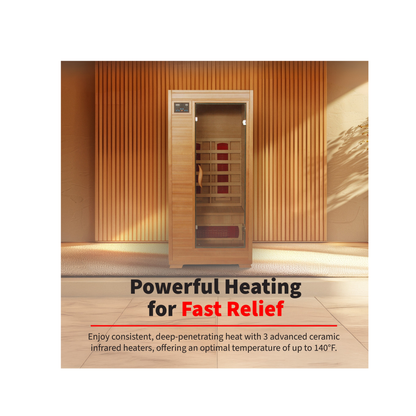 Buena Vista 1-2 Person Hemlock Infrared Sauna - Ceramic