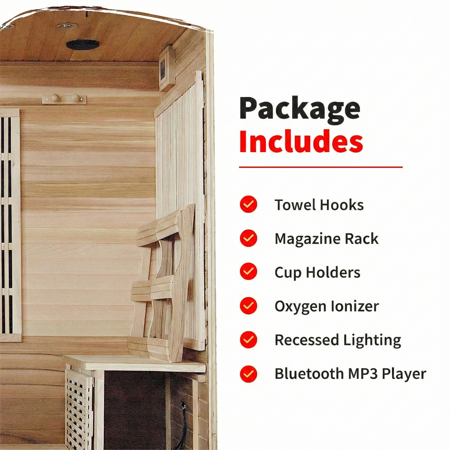 Klondike 4-Person Cedar Infrared Sauna