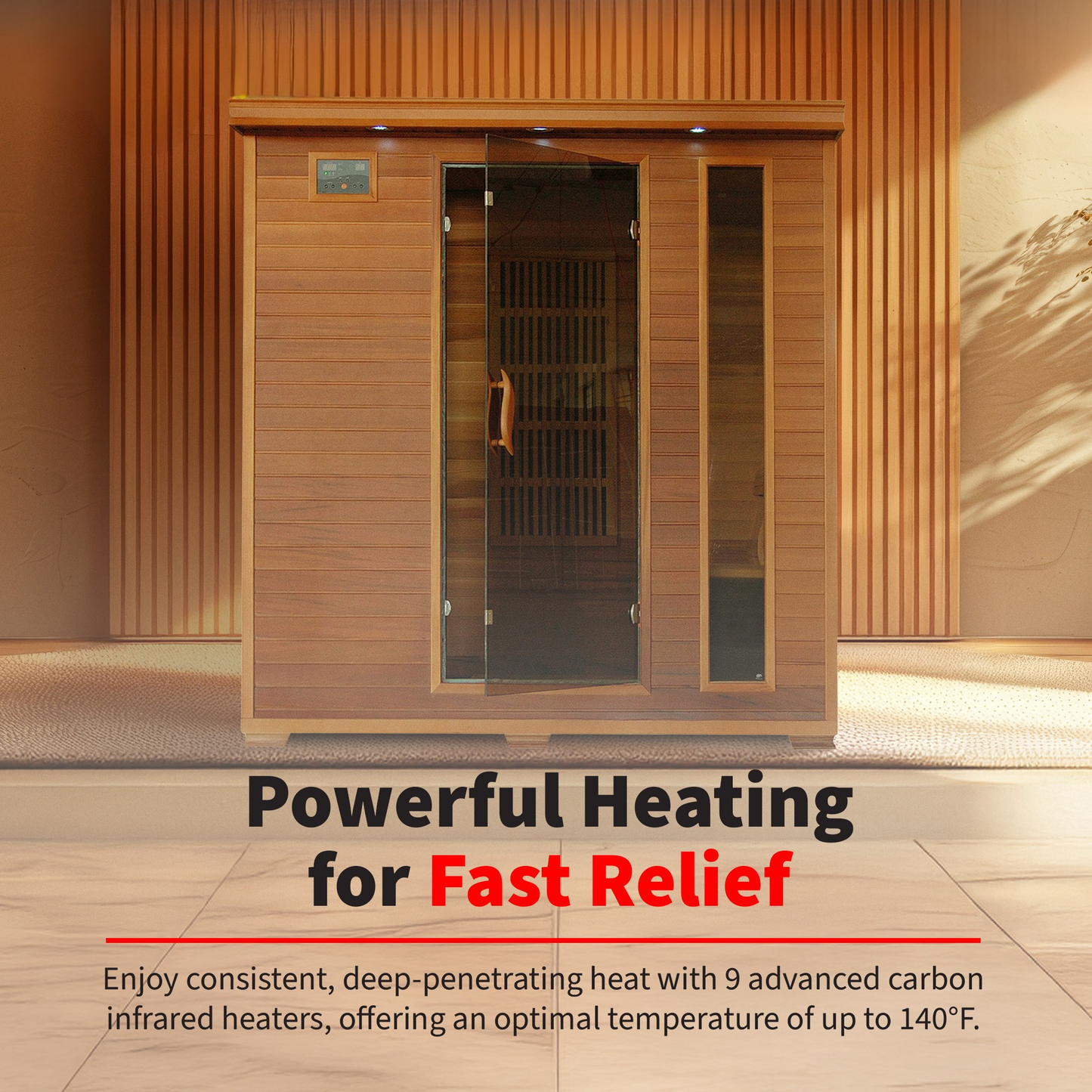 Klondike 4-Person Cedar Infrared Sauna
