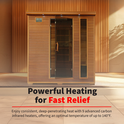 Klondike 4-Person Cedar Infrared Sauna