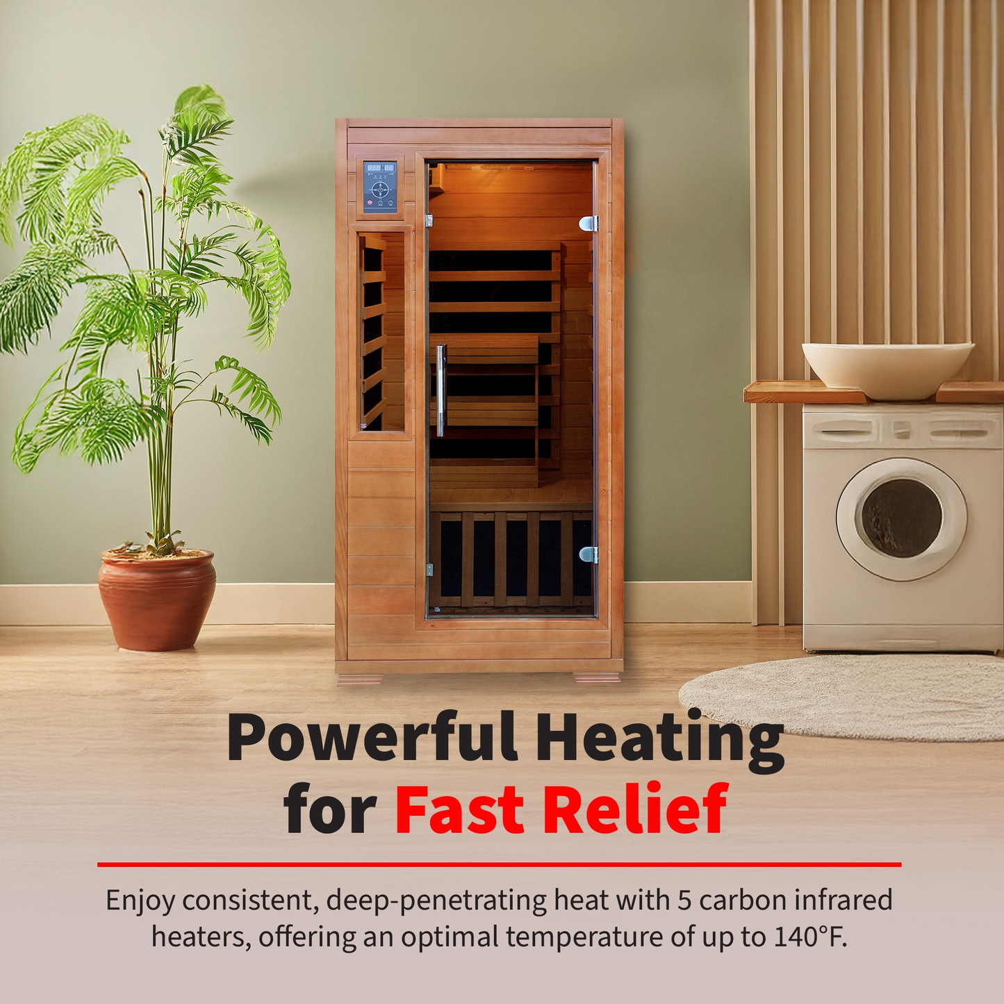 Majestic 1-2 Person Hemlock Infrared Sauna