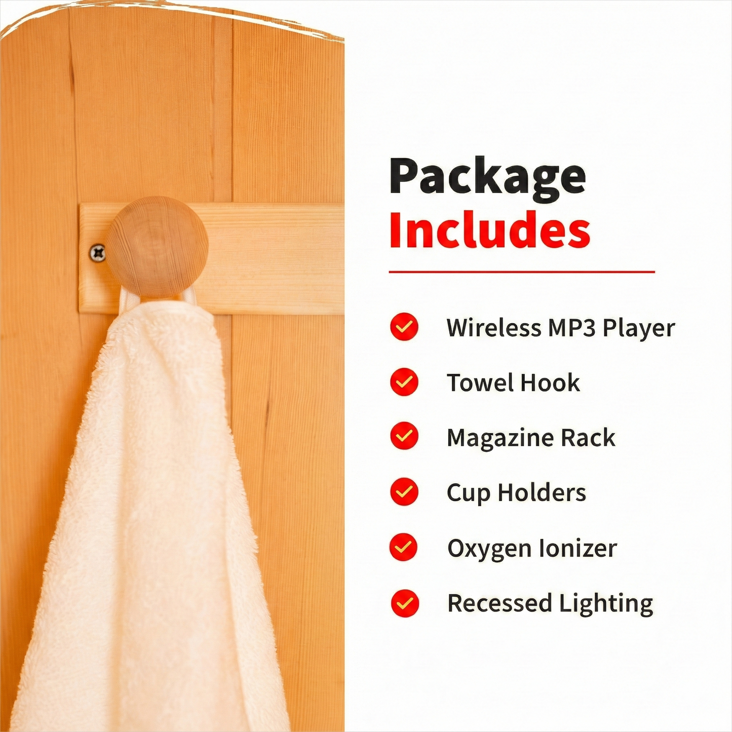 Coronado 2-Person Hemlock Infrared Sauna - Ceramic