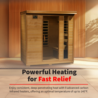 Monticello 4-Person Hemlock Infrared Sauna