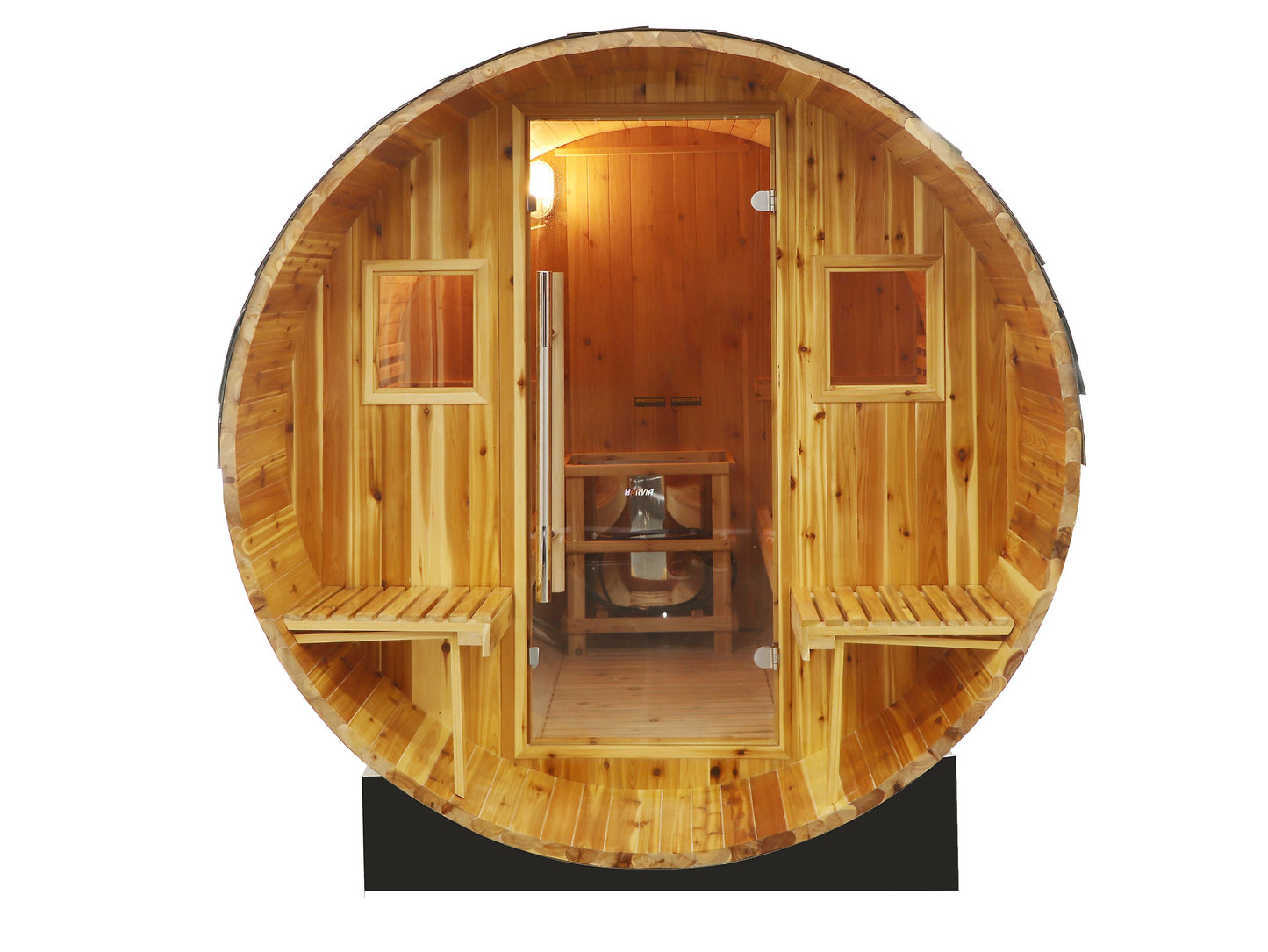 SunRay Oasis 4-Person Canopy Barrel Sauna