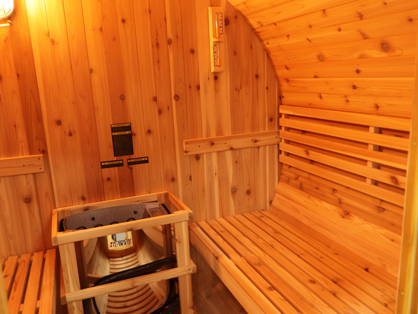 SunRay Oasis 4-Person Canopy Barrel Sauna