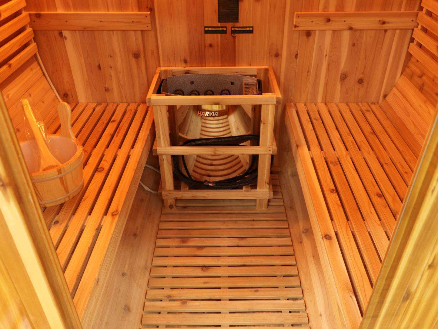 SunRay Oasis 4-Person Canopy Barrel Sauna