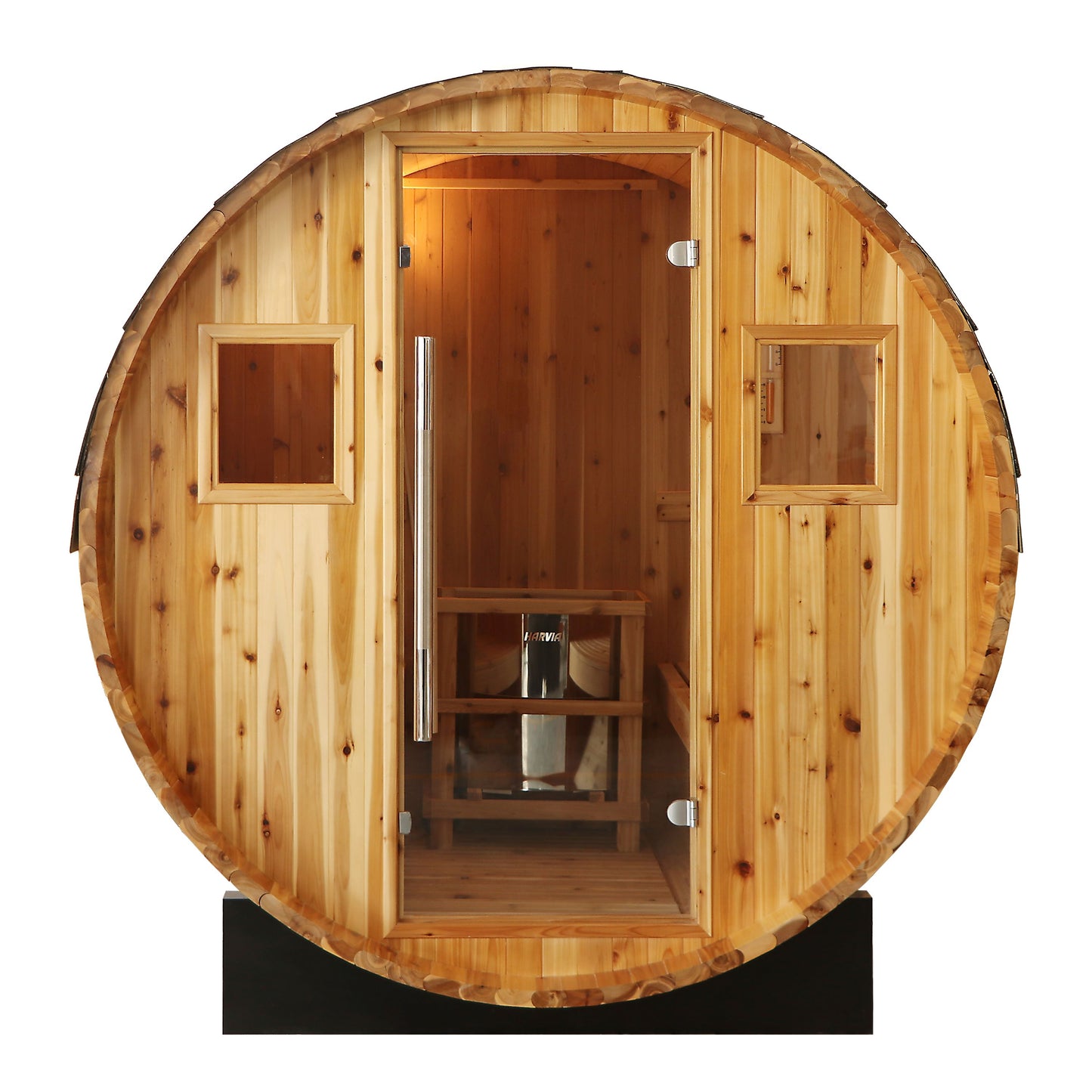 SunRay Aurora 4-Person Traditional Barrel Sauna