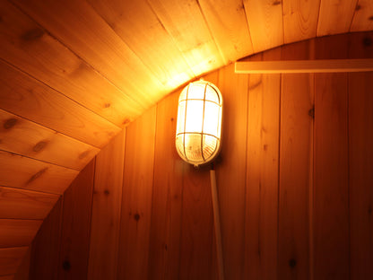 SunRay Aurora 4-Person Traditional Barrel Sauna