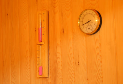 SunRay Tiburon 4-Person Traditional Sauna | 6.0kW Harvia Heater | Canadian Hemlock