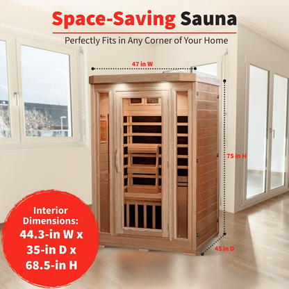 Sonoma 2-Person Hemlock Infrared Sauna
