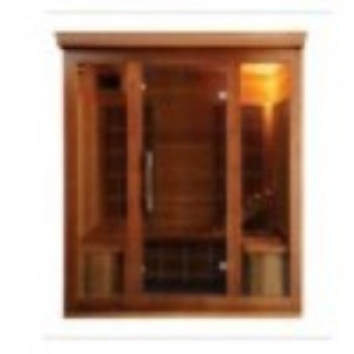 SunRay Roslyn 4-Person Infrared Sauna | 10 Carbon Heaters | Canadian Red Cedar