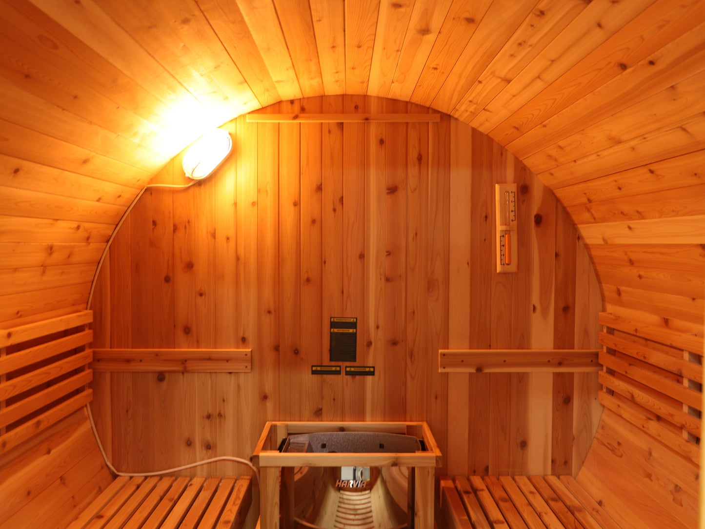 SunRay Galley 4-Person Traditional Barrel Sauna