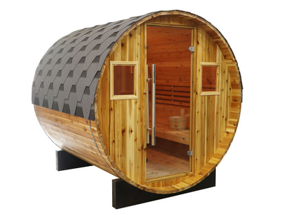 SunRay Galley 4-Person Traditional Barrel Sauna