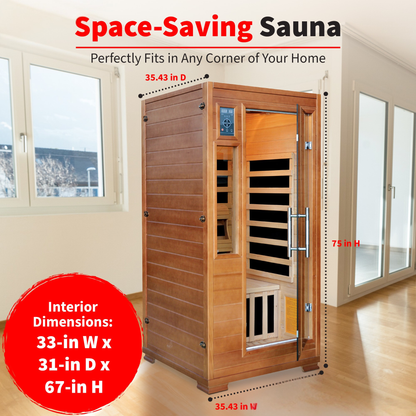 Majestic 1-2 Person Hemlock Infrared Sauna