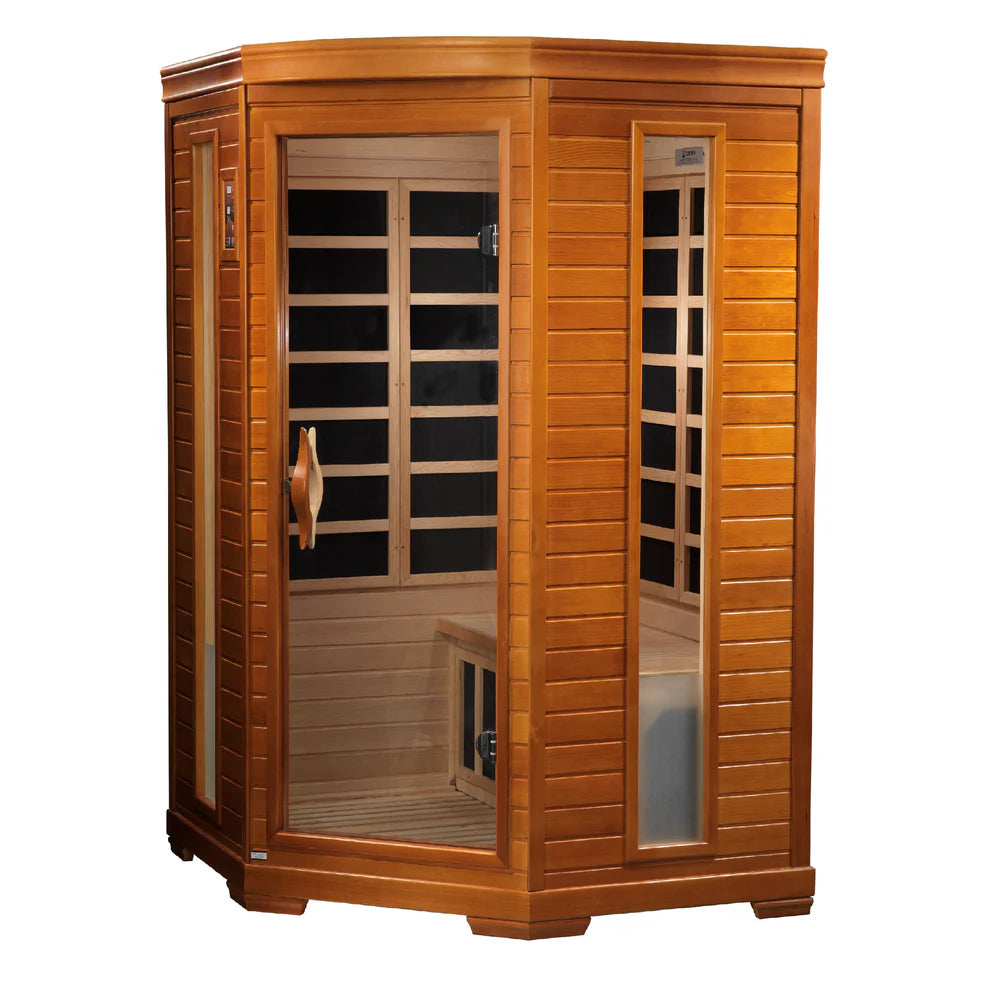 Dynamic Hemming Elite 2 Person Corner Ultra Low EMF Far Infrared Sauna DYN-6225-02 Elite