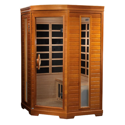 Dynamic Hemming Elite 2 Person Corner Ultra Low EMF Far Infrared Sauna DYN-6225-02 Elite