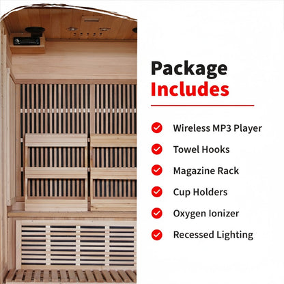 Sonoma 2-Person Hemlock Infrared Sauna