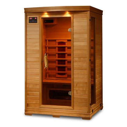 Coronado 2-Person Hemlock Infrared Sauna - Ceramic