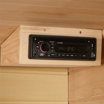 Maxxus Avignon 3 Person Corner Low EMF FAR Infrared Sauna Canadian Hemlock MX-K356-01