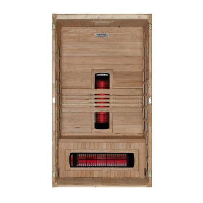 Dynamic Santorini 1-2 Person Full Spectrum Near Zero EMF FAR IR Sauna
