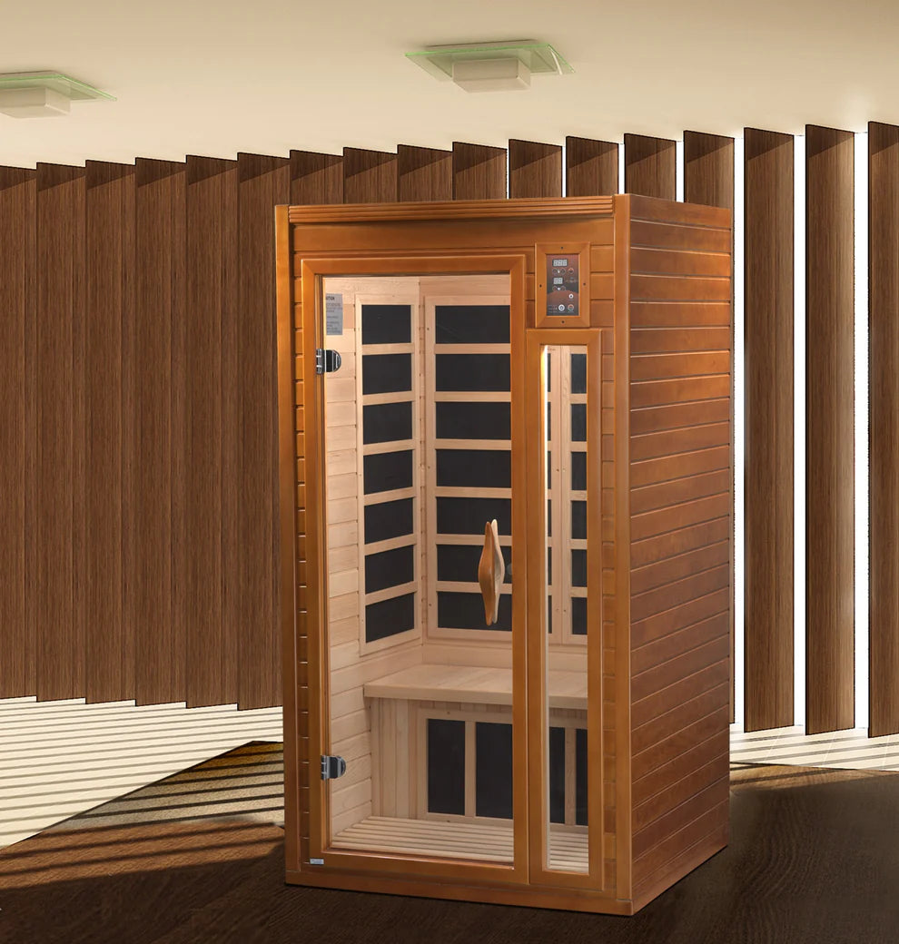 Dynamic Barcelona Elite 1 Person ULTRA- LOW EMF Far Infrared Sauna DYN-6106-01 Elite