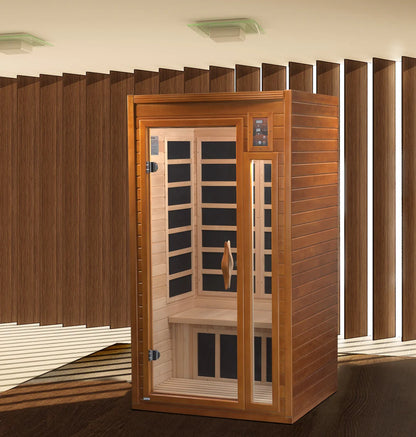 Dynamic Barcelona Elite 1 Person ULTRA- LOW EMF Far Infrared Sauna DYN-6106-01 Elite