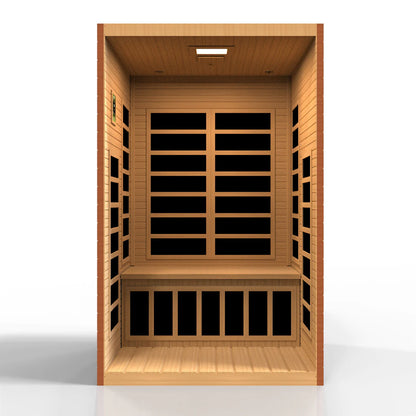 Dynamic Santiago Elite 2 Person Ultra Low EMF FAR Infrared Sauna DYN-6209-02 Elite