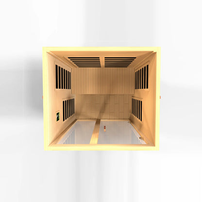 Dynamic Santiago Elite 2 Person Ultra Low EMF FAR Infrared Sauna DYN-6209-02 Elite
