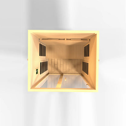 Dynamic Santiago 2 Person Full Spectrum Near Zero EMF Infrared Sauna DYN-6209-03 FS