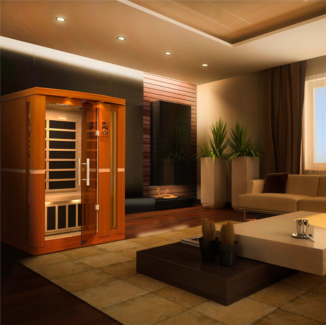 Dynamic Vittoria 2 Person LOW EMF Far Infrared Sauna DYN-6220-01