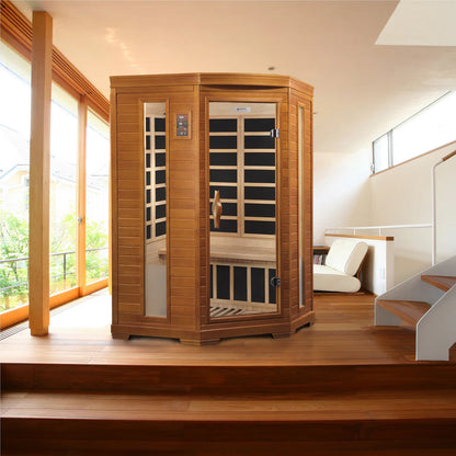 Dynamic Hemming 2 Person Corner Low EMF Far Infrared Sauna DYN-6225-02