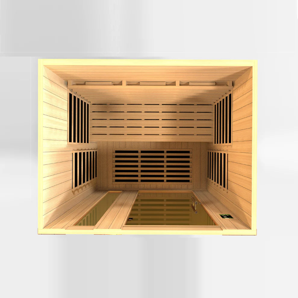 Dynamic Lugano 3 Person Full Spectrum Near Zero EMF Infrared Sauna DYN-6336-03 FS