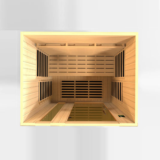 Dynamic Lugano 3 Person Full Spectrum Near Zero EMF Infrared Sauna DYN-6336-03 FS