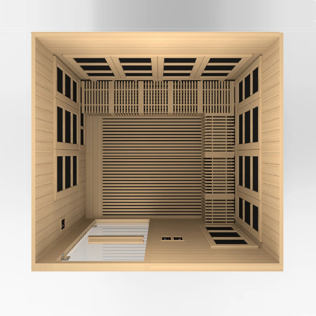 Golden Designs Catolonia Elite 8 Person Near Zero EMF Yoga / Wheel Chair Sauna GDI-6880-02 Elite