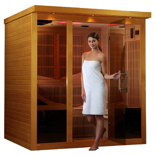 Dynamic Monaco 6 Person Ultra Low EMF Far IR Sauna DYN-6996-01