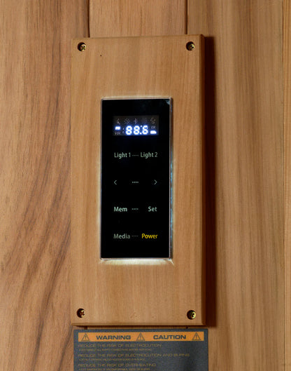Golden Designs Copenhagen 3 Person Traditional Sauna – Canadian Red Cedar Interior and Pacific Premium Clear Cedar Exterior GDI-7389-02