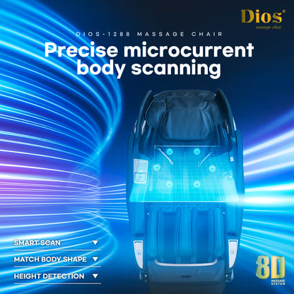 Dios 1288 8D Luxury Massage Chair | Dual Roller System | SL-Track