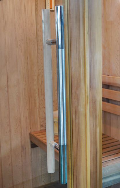 SunRay Aston 1-Person Traditional Sauna | 4.5kW Harvia Heater | Hemlock