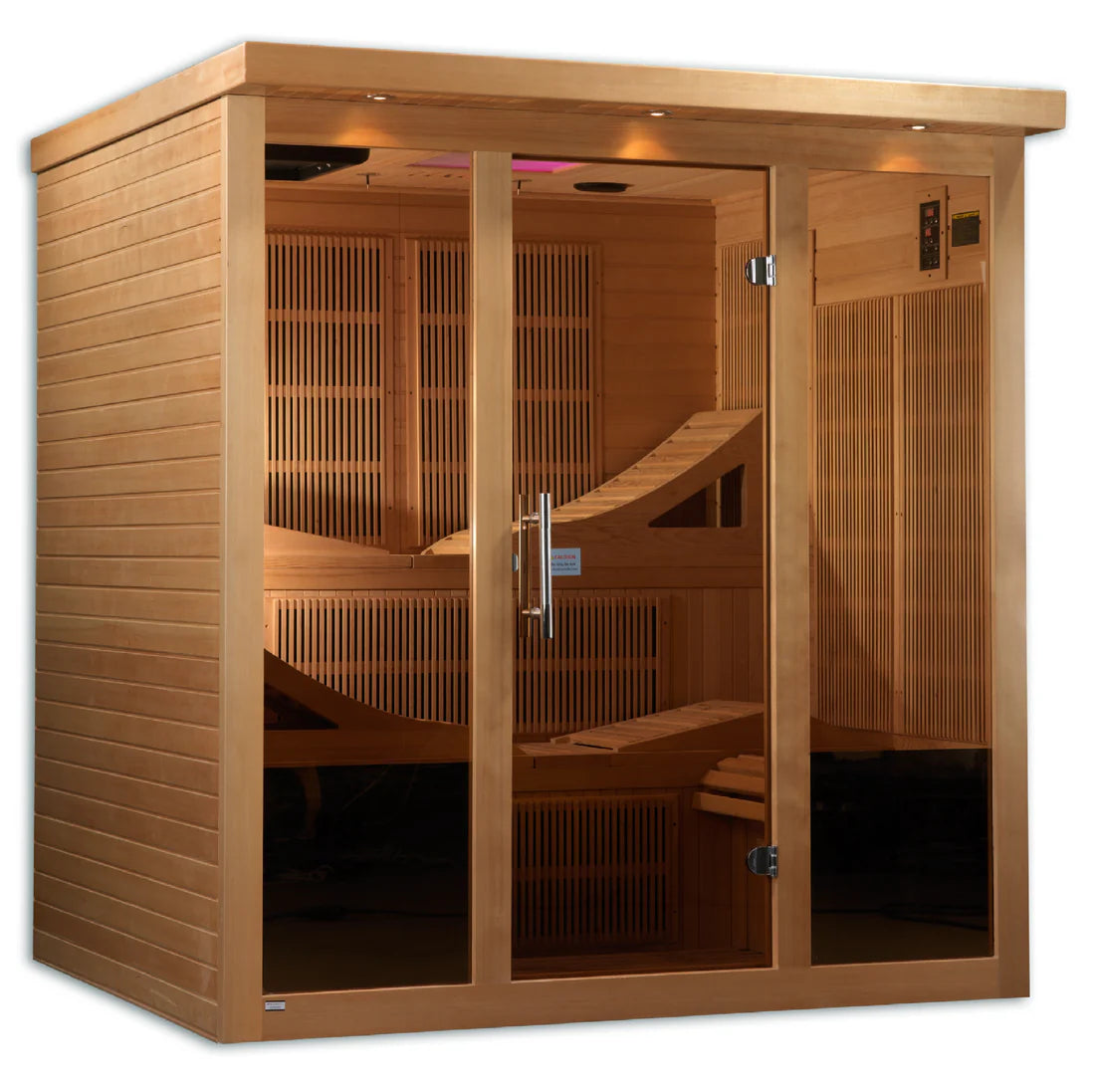 Golden Designs Monaco 6 Person Near Zero EMF Far Infrared Sauna GDI-6996-01 Elite