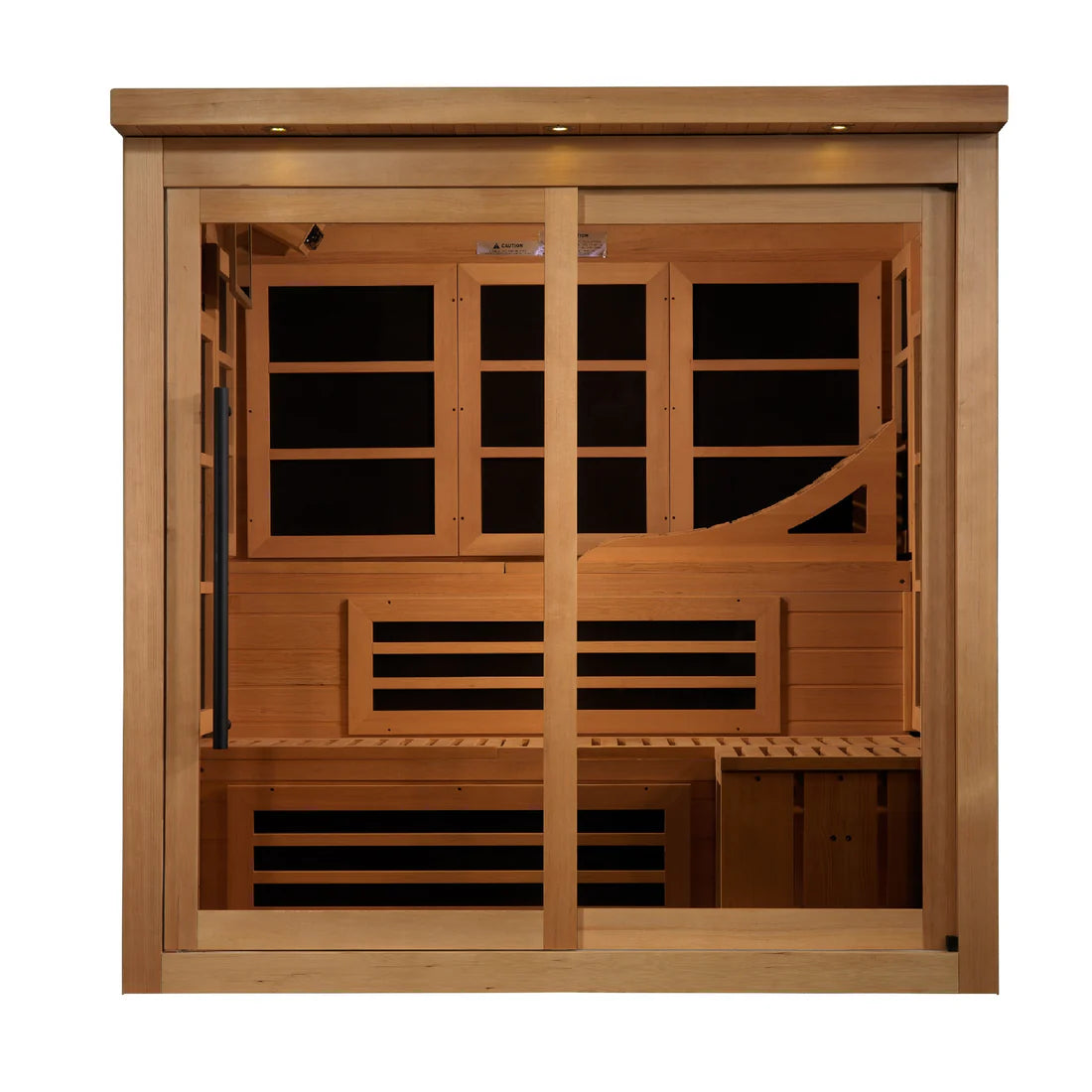 Golden Designs Asteroid 6 Person Near Zero EMF Far Infrared Sauna GDI-6996-02