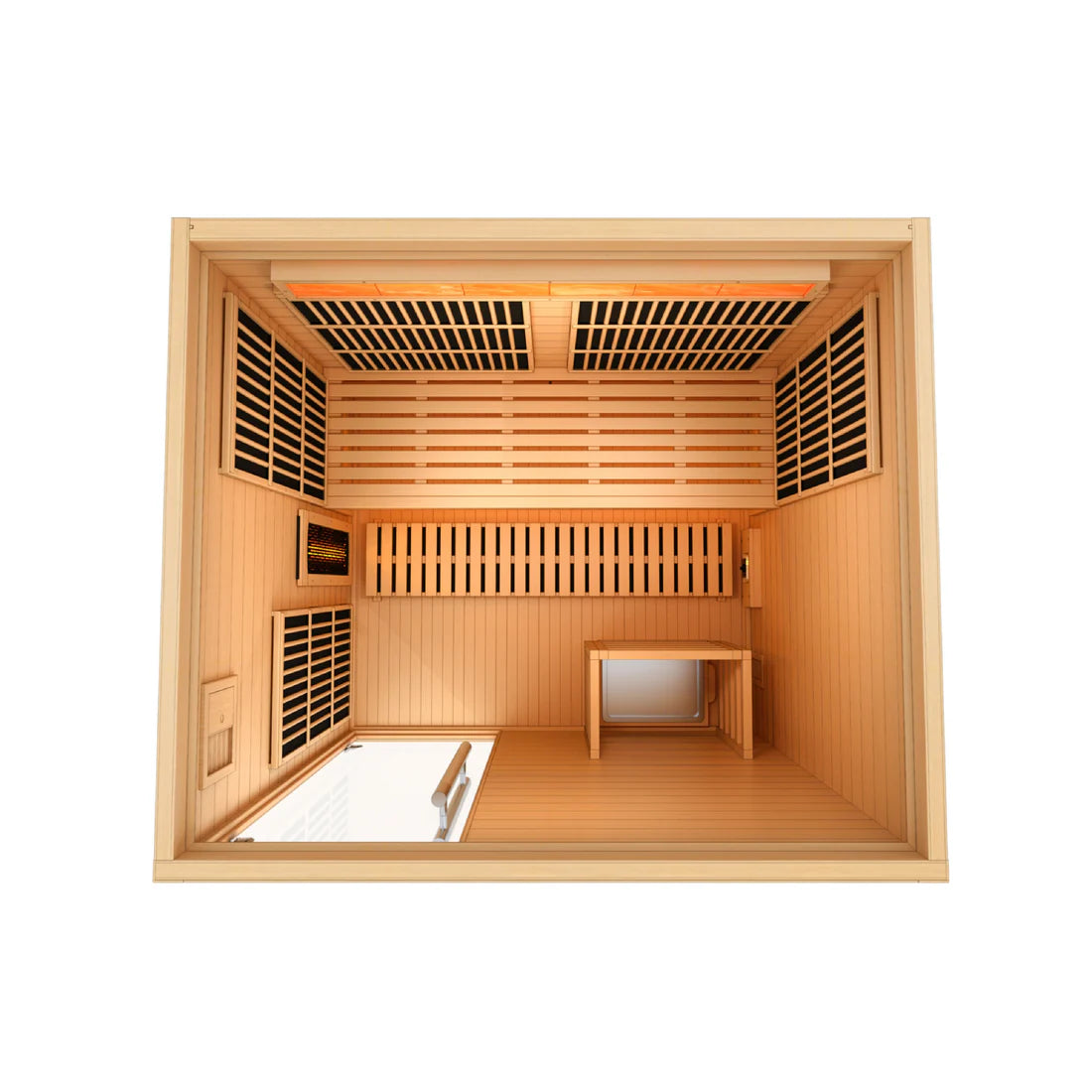 Golden Designs Soria 3 Per Hybrid Sauna (Indoor). Full Spectrum and Harvia Traditional Stove GDI-8330-01