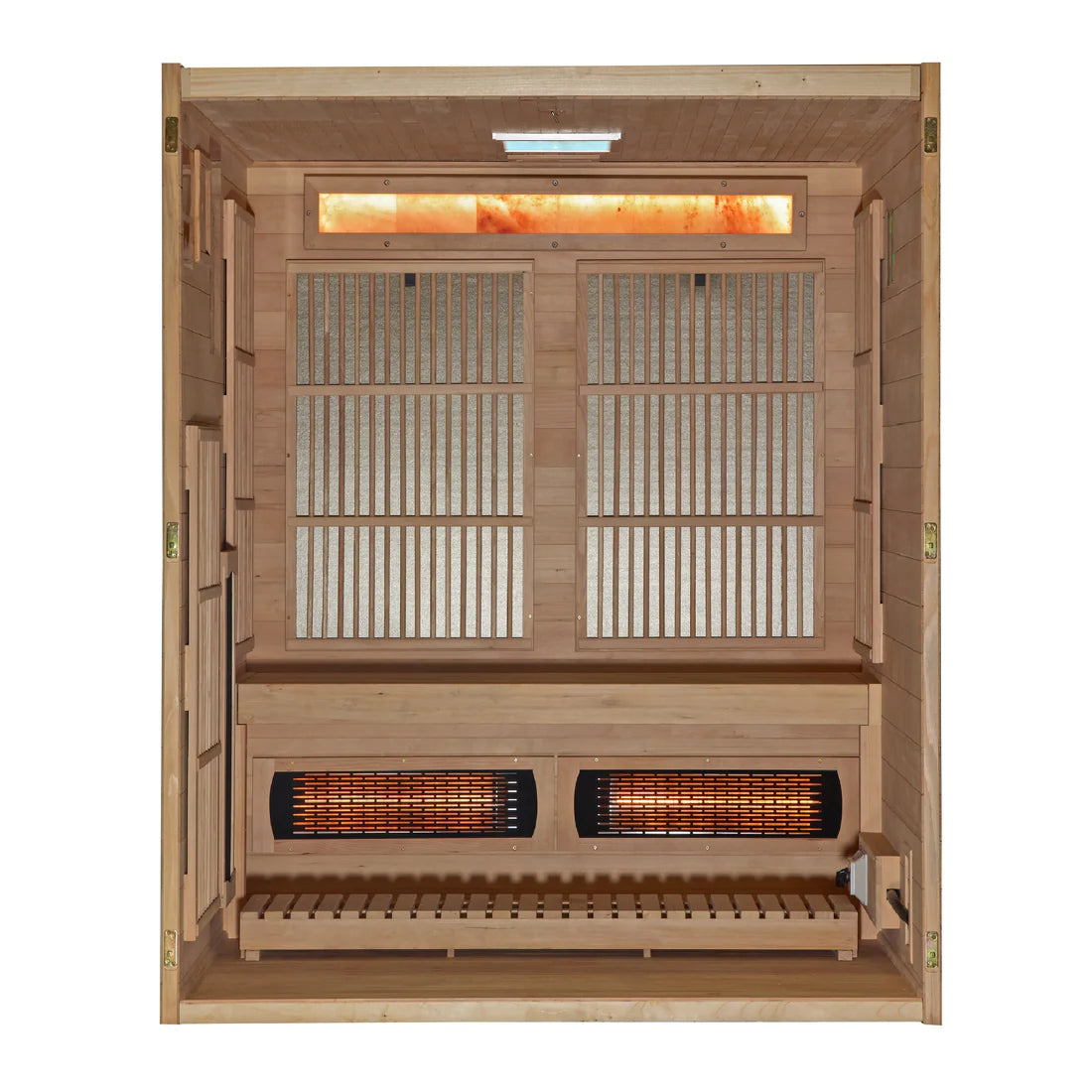 Golden Designs Soria 3 Per Hybrid Sauna (Indoor). Full Spectrum and Harvia Traditional Stove GDI-8330-01