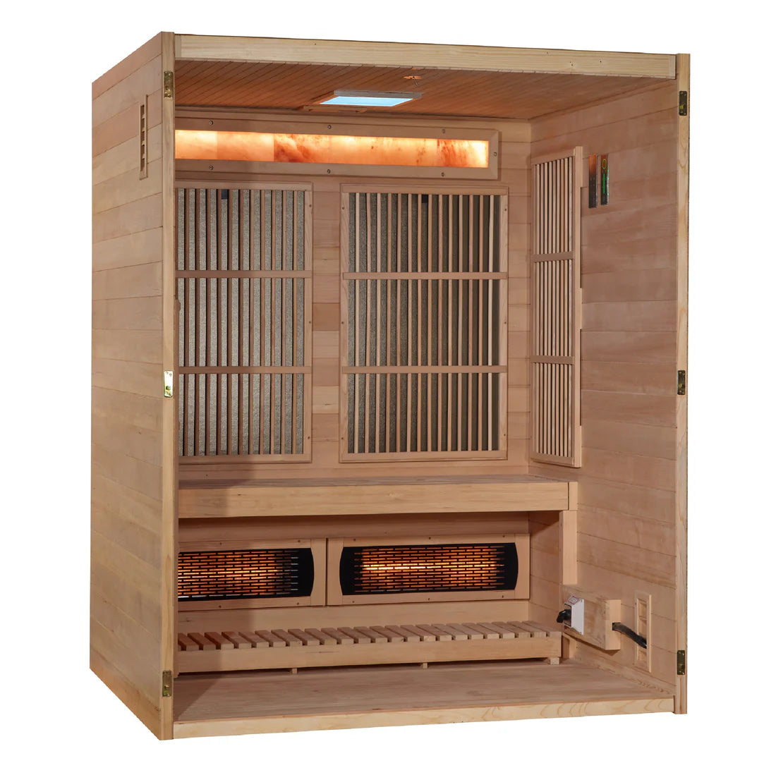Golden Designs Soria 3 Per Hybrid Sauna (Indoor). Full Spectrum and Harvia Traditional Stove GDI-8330-01