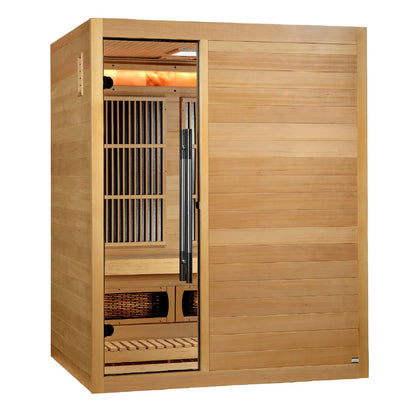Golden Designs Soria 3 Per Hybrid Sauna (Indoor). Full Spectrum and Harvia Traditional Stove GDI-8330-01