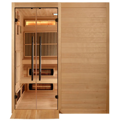 Golden Designs Toledo 6 Per Hybrid Sauna (Indoor). Full Spectrum and Harvia Traditional Stove GDI-8360-01