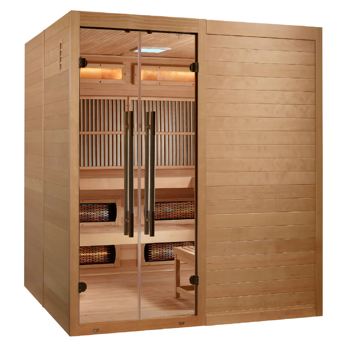 Golden Designs Toledo 6 Per Hybrid Sauna (Indoor). Full Spectrum and Harvia Traditional Stove GDI-8360-01