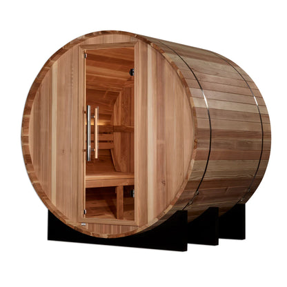 Golden Designs St. Moritz 2 Person Barrel Traditional Sauna – Pacific Cedar GDI-B002-01